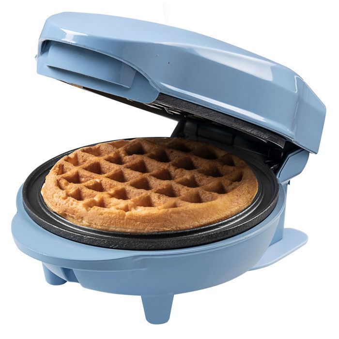 Bestron Mini gaufrier pour gaufres classiques Petit gaufrier avec revêtement anti adhésif pour les anniversaires d'enfants les fêtes de famille Pâques ou Noël Design: rétro Couleur: - vue 4