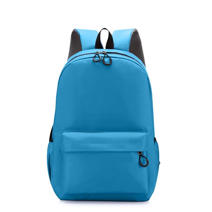 DAM Sac à dos de 40 cm en polyester 210D résistant. Imperméable résistant à la pluie sangles rembourrées. 27x12x40 cm. Bleu