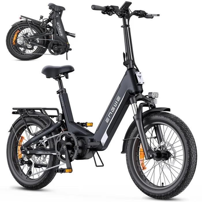 ENGWE L20 3.0 Pro - Vélo Électrique Pliable 20 - Batterie Amovible 48V15Ah - Autonomie 120km - Frein à disque hydraulique - Noir