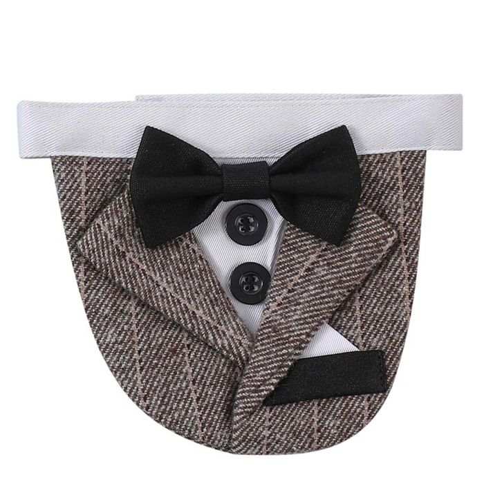 Serviette salive pour animaux - Phoesky - Pour chiens - Sangle - Toutes saisons - Motif DOT - Style Punk - 3-4 cm - 1g