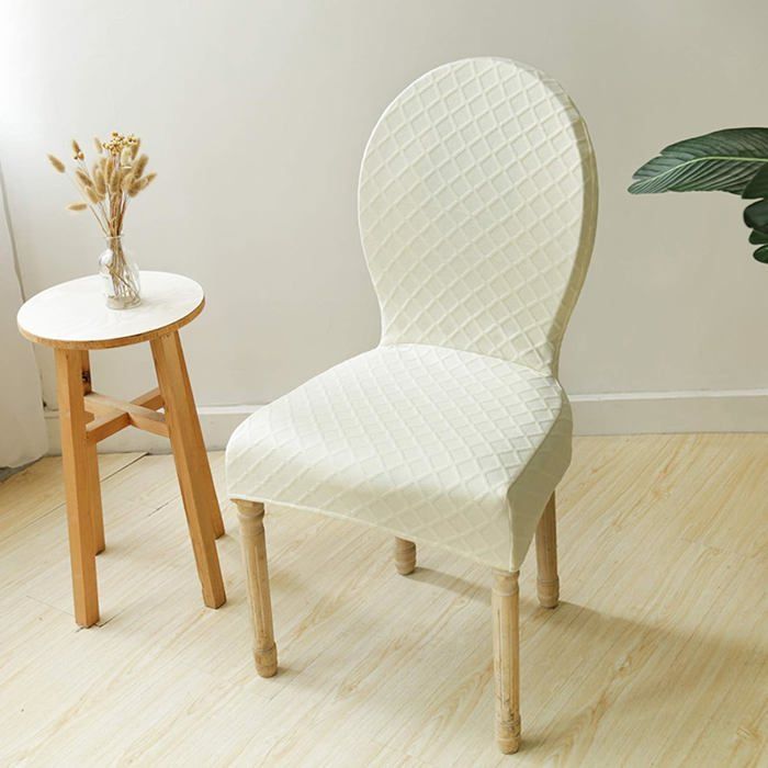 Housse de chaise de forme spéciale housse de chaise dune seule pièce entièrement enveloppée housse de chaise épaisse ovale