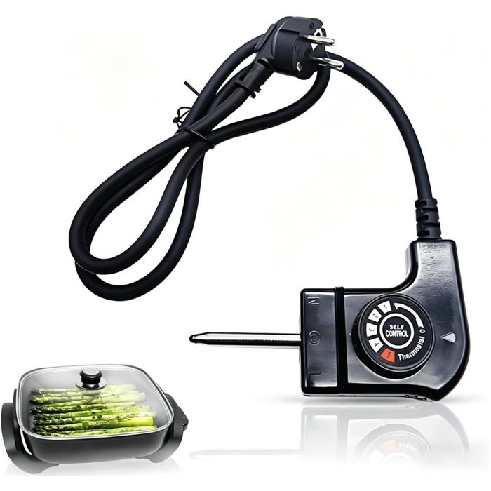 Cordon Alimentation avec Thermostat pour Poêle Électrique Cordon d’Alimentation avec Contrôle de Température Universel 1 m Cordon Alimentation avec Thermostat pour Poêle Électrique Cordon d’Alimentation avec Contrôle de Température Universel 1 m