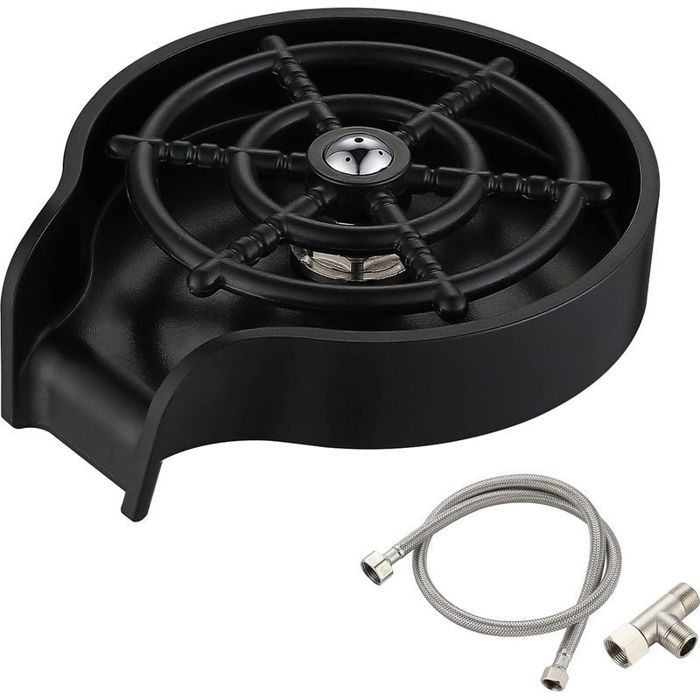 Verres Pour évier De Cuisine - Nettoyage Haute Pression 360° - Abs Et Acier Inoxydable - Accessoires Lavage Vaisselle