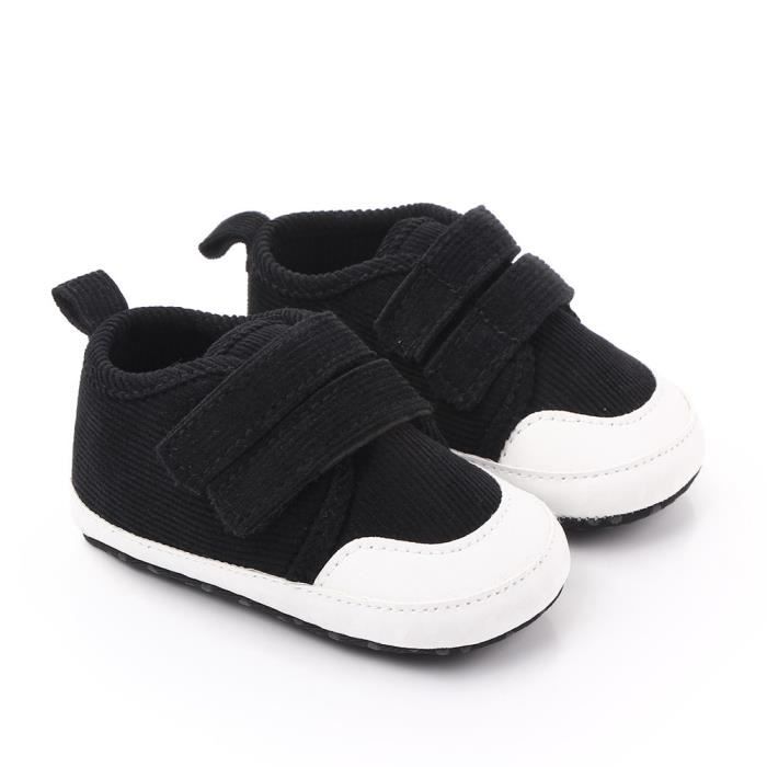 Couleur Noir taille 7 12 mois Chaussures pour b b gar on tennis