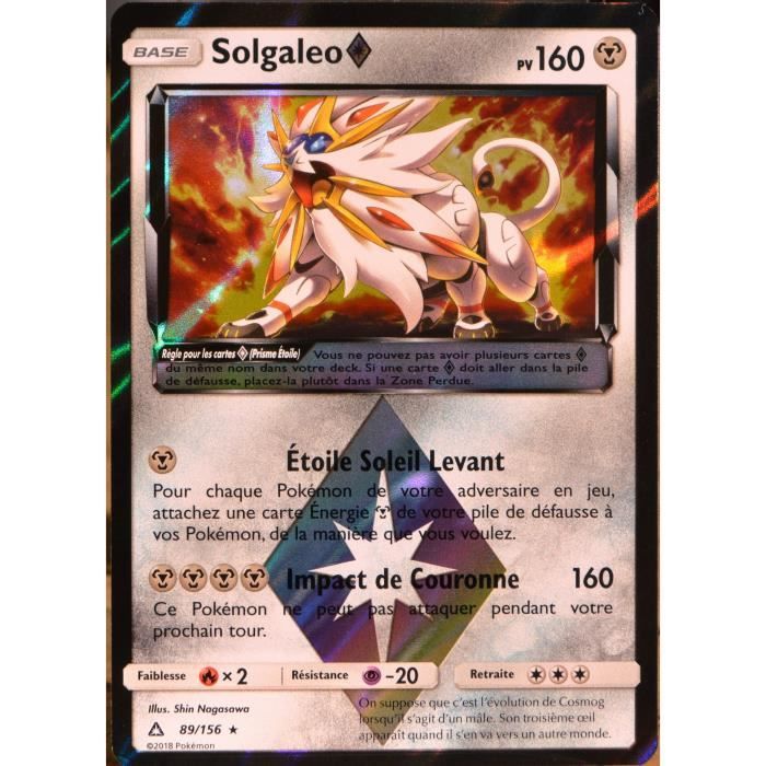 Carte Pokemon 156 Solgaleo Prisme Sl5 Soleil Et Lune Ultra Prisme Neuf Fr Cdiscount Jeux Jouets Carte Pokemon 156 Solgaleo Prisme Sl5 Soleil Et Lune Ultra Prisme Neuf Fr Cdiscount Jeux Jouets