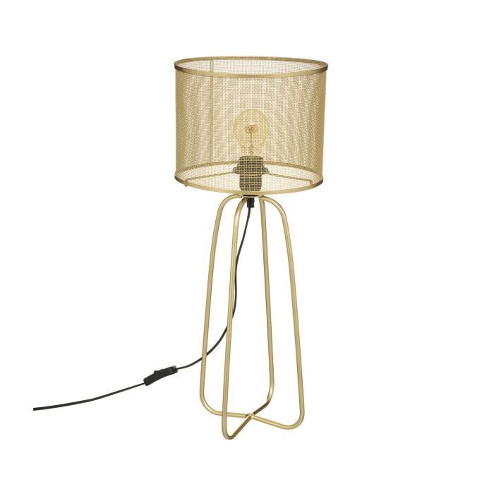 Lanterne Décorative Atmosphera Feel - Métal Doré Ajouré, H20 Cm, Pour Intérieur Et Ambiance Cosy