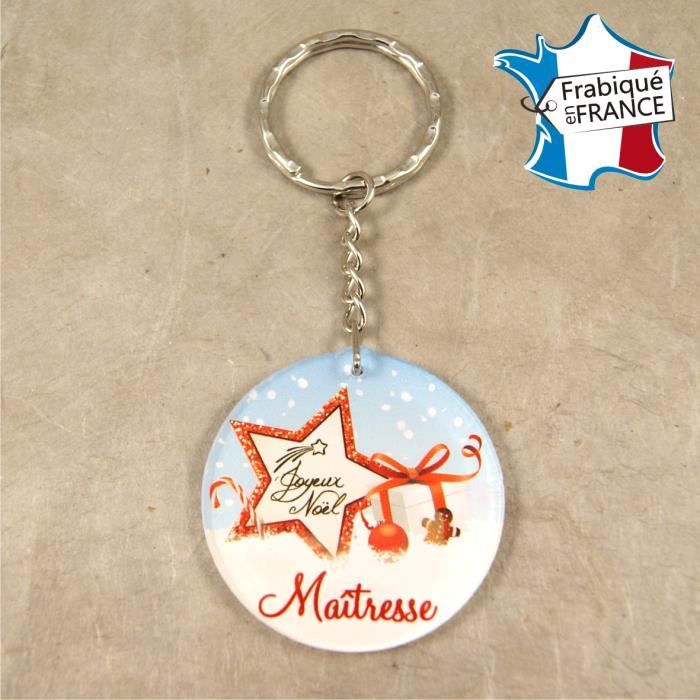 Porte Clef Joyeux Noel Maitresse Cadeau De Noel Pour La Maitresse De Votre Enfant Decoration De Sapin Achat Vente Porte Cles 0624358145505 Bientot Le Black Friday Cdiscount