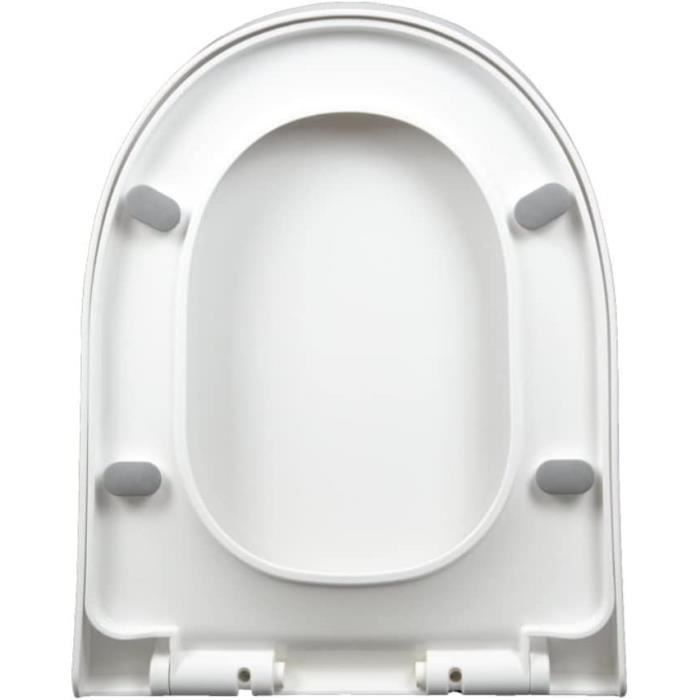 Abattant de WC avec fermeture douce et bouton de lib ration rapide