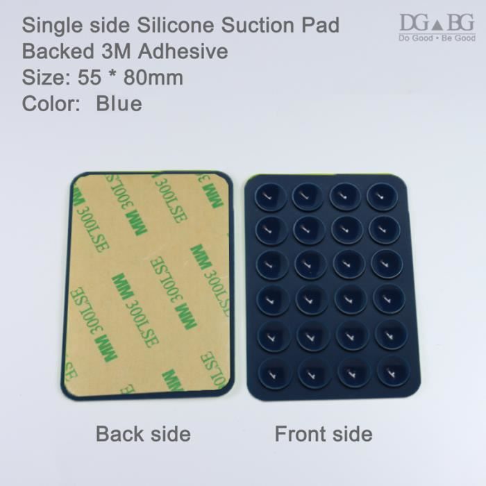 PEUTIER Support Téléphone Ventouse Double Face – 2 Pièces Silicone 40 Ventouses Puissantes, Rose & Noir Pour IPhone Android