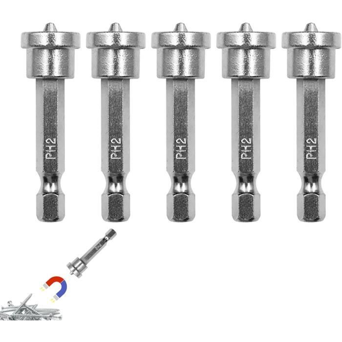 Embouts de tournevis - EJ.LIFE - Lot de 10 - Acier S2 - Têtes