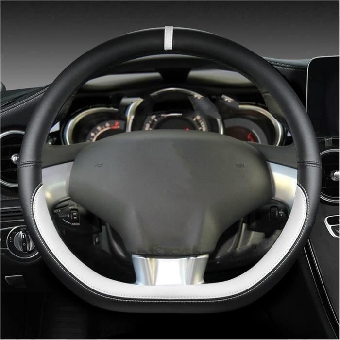 Housse De Volant Tressée Pour Mazda 3, Axela, 5, 6, Atenza (2004-2008) - Cuir Microfibre Noir - Antidérapante