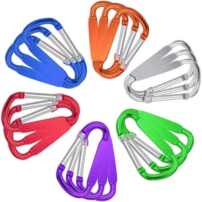 Lot De 15 Petits Mousquetons En S De 3 Tailles