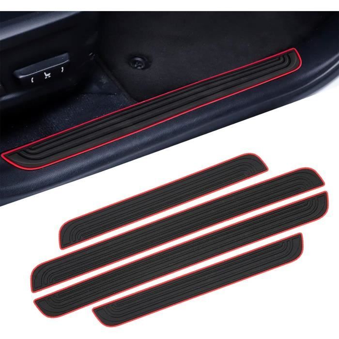 Protection Seuil De Porte RIDGOEL Pour Seat Arona - 4 Pièces Autocollant Fibre Carbone - Anti-Rayures