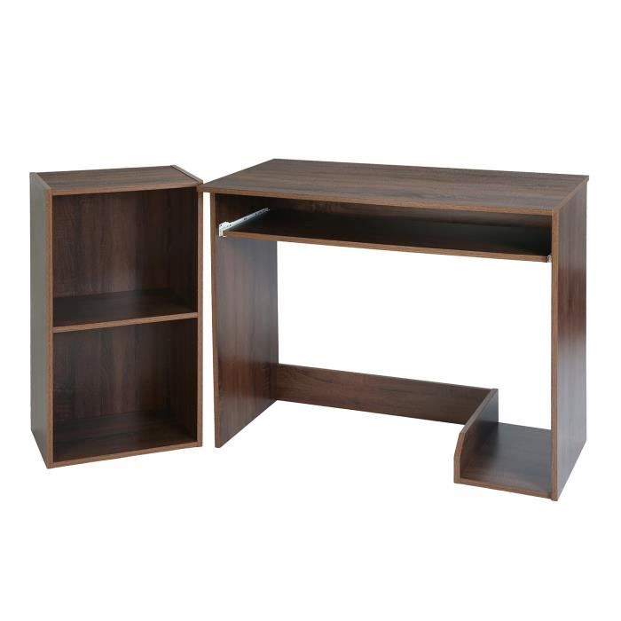 Lot De 1 Bureau Et 1 Meuble De Rangement Bureau Informatique