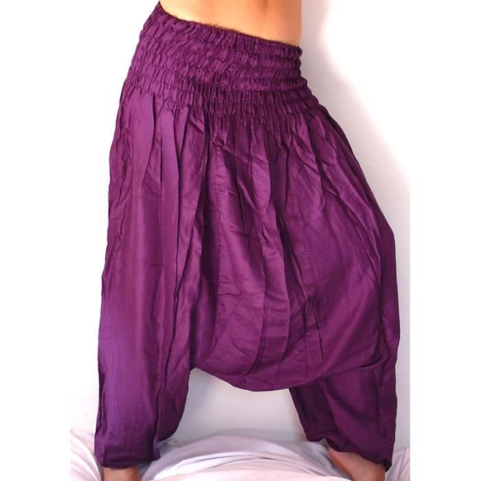 SAROUEL violet PANTALON ETHNIQUE FEMME purple Violet Achat
