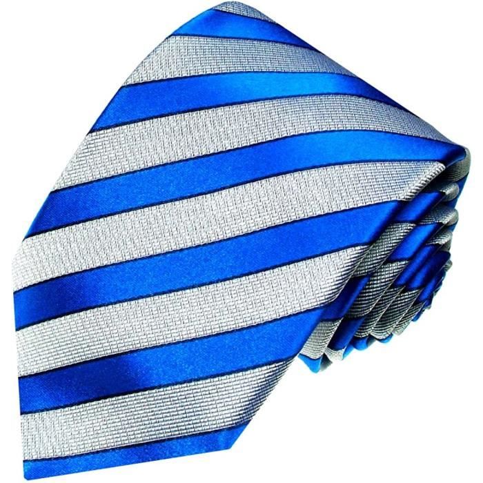 Cravate En Soie Neuve à Pois Bleus - 100% Soie, Largeur Standard, Avec étiquettes