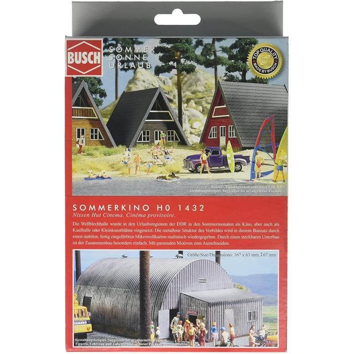 BUSCH Caravane modélisme ferroviaire BUV44960 blanche - Sans piles
