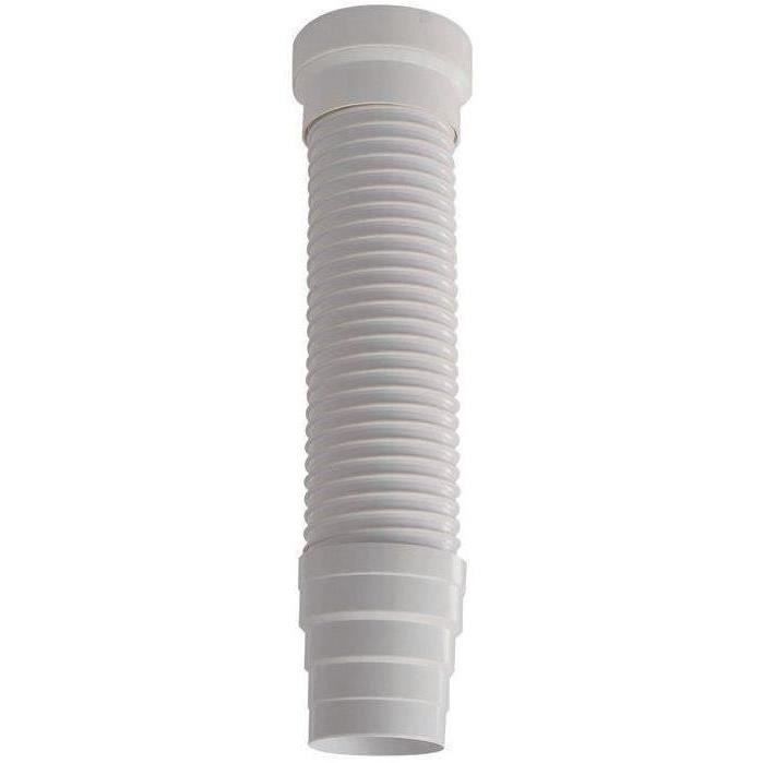 Pipe WC souple - MF - Longueur 540mm - Diamètre intérieur 90mm - Blanc
