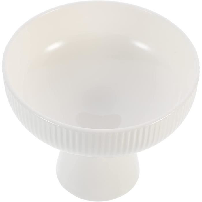 Lot De 6 Ramequins En Céramique Blancs - 6,5x6,5x4 Cm, Pour Desserts, Pudding, Cuisson Au Four, Micro-ondes, Lavables - 11