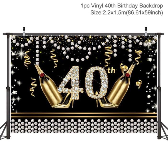 Toile De Fond Pour Joyeux Anniversaire 50 40 30 18 Couleur Noir Decor De Fete D Anni Modele 40th Background 1 Hypddiyb Achat Vente Kit De Decoration Cdiscount Toile De Fond Pour Joyeux Anniversaire 50 40 30 18 Couleur Noir Decor De Fete D Anni Modele 40th Background 1 Hypddiyb Achat Vente Kit De Decoration Cdiscount