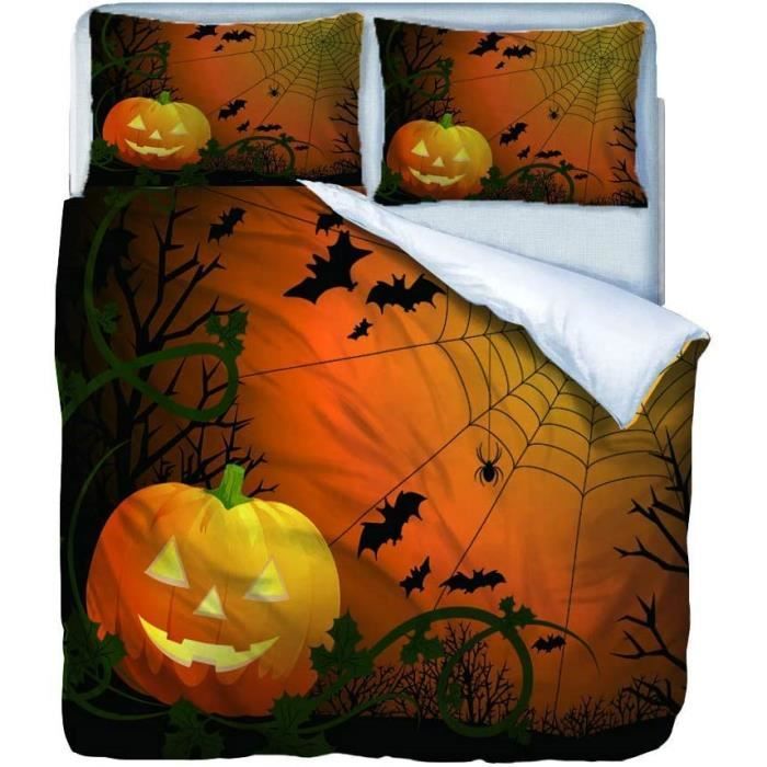 Mini Coussin Décoratif Halloween - Renard Roux Et Citrouille - 15x13 Cm - Marron
