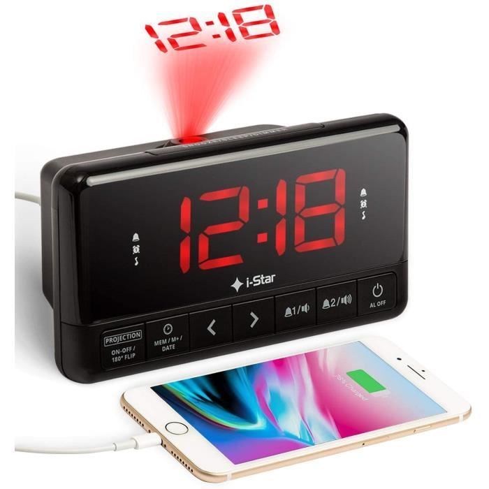 R/éveil Num/érique Enfants Voyage Chevet Petit R/éveil Avec Fonction Snooze Enfants Horloge Calendrier /Électronique Horloge Cube Veilleuse Led Pour /Étudiants//Gar/çons//Filles