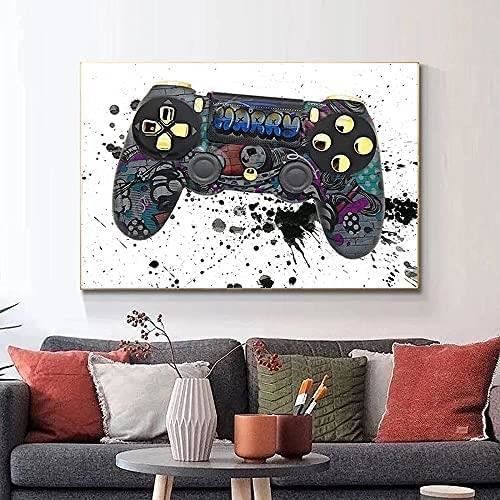 Poster Musique DJ 5 Pièces 150x80 Cm - Impression Sur Toile Déco Murale Moderne Pour Salon, Chambre, Bureau