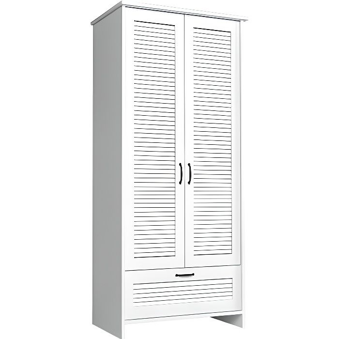 Marime Armoire Style Bord De Mer Chambre Salon 88 4x201x54 Cm Penderie 2 Etageres 1 Tiroir Meuble De Rangement Blanc Achat Vente Armoire De Chambre Marime Armoire Style Bord De Mer Chambre Salon 88 4x201x54 Cm Penderie 2 Etageres 1 Tiroir Meuble De Rangement Blanc Achat Vente Armoire De Chambre