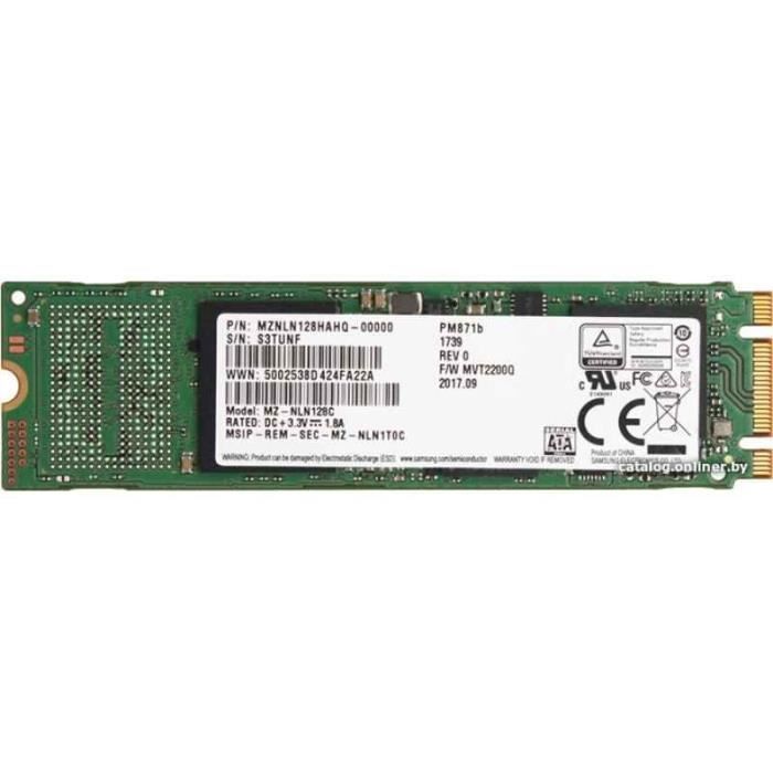 Acheter SSD interne Samsung PM871b MZNLN128HAHQmak19082 Reconditionné - 75,00 € SSD interne Samsung PM871b MZNLN128HAHQmak19082 Reconditionné - Samsung reconditionné disponible sur Cdiscount Seconde Vie