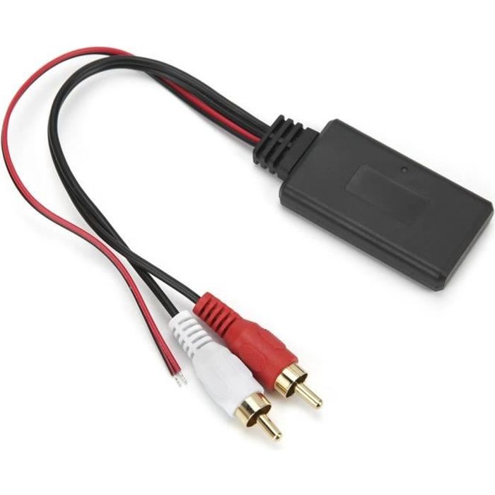 Acheter Adaptateur de connexion sans fil Bluetooth 5.0 pour voiture,  5V-12V, 2RCA, AUX, musique, micro, téléphone