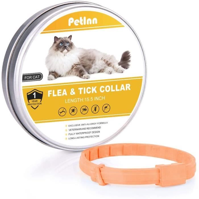 Collier Anti Puces Chat Collier Antiparasitaire Non Toxique Anti Allergie Etanche Duree 10 Mois Pour Chat Avec Longueur Ajustable Cdiscount