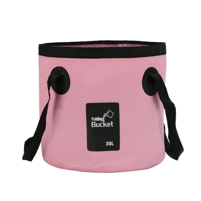 SAC DE STOCKAGE De L'eau Portable Seau De Pêche Pliable Seau À Appâts