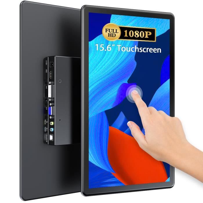 Écran Portable Tactile-156-Pour ordinateur portable-100% sRGB-Full HD 1080P- 3ms-350cd/m²-VESA-16:9-HDMI 1xUSB-C-Haut-Parleurs-No