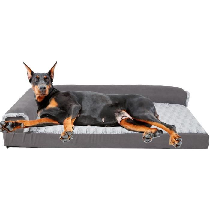 Meilleurs prix pour BingoPaw Coussin pour Chien Grande Taille Déhoussable Panier Chien XXL Orthopédique, 135x100x12cm
