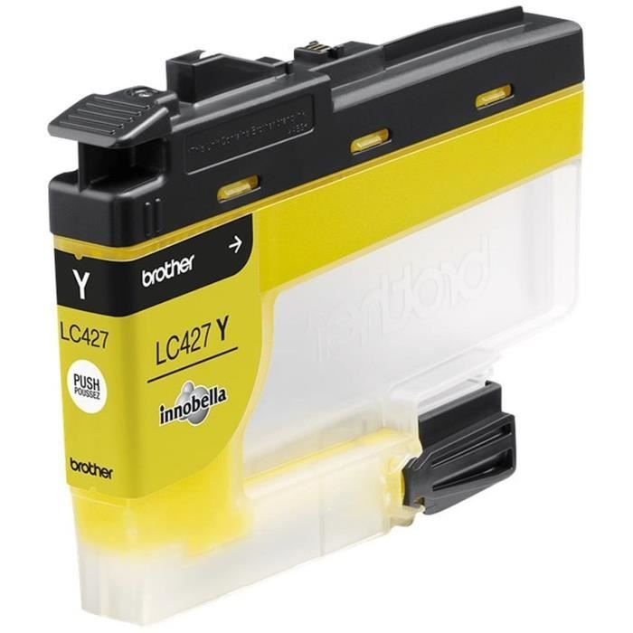 Cartouche dencre LC427Y - BROTHER - Jaune - 1500 pages - Pour Brother MFC-J6955DW MFC-J6957DW MFC-J5955DW et HL-J6010DW
