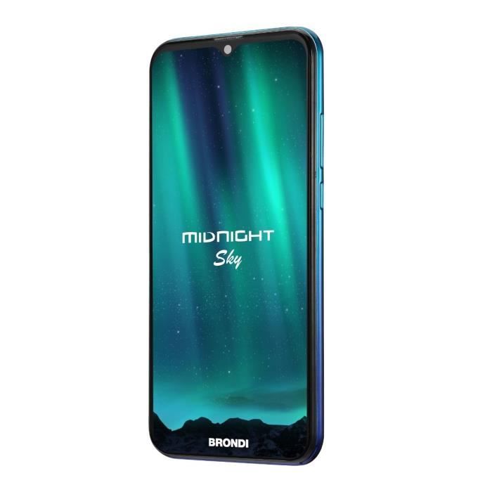Brondi Midnight Sky, 15,2 cm (6'), 2 Go, 16 Go, 8 MP, Android 11 Go Edition, Bleu, Vert