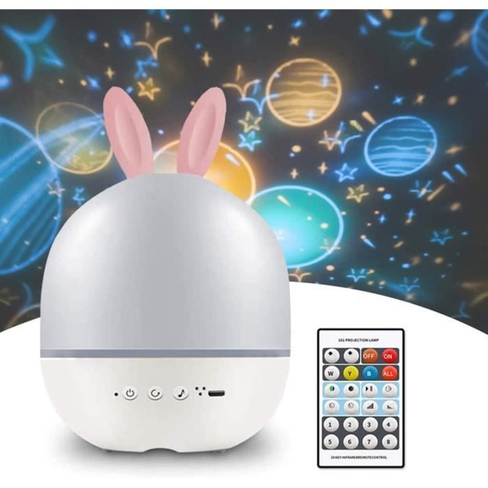Projecteur De Veilleuse Étoilée Pour Enfants – Rotation 360°, Musique Apaisante, 21 Films – USB, Pour Chambre Et Coucher - 10