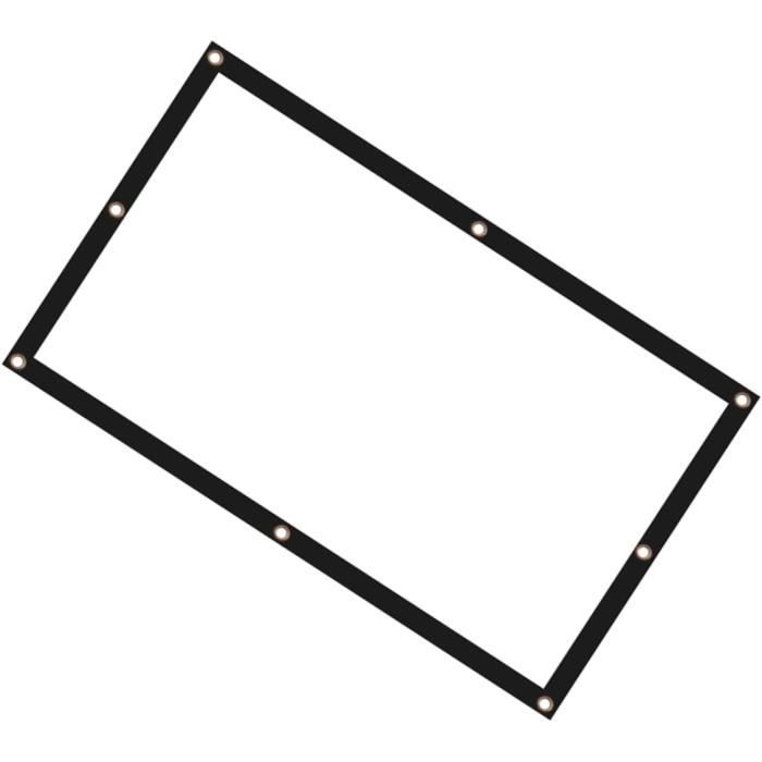 Écran De Projection Portable Pliable 180x120 Cm - Tissu PE Blanc Non Réfléchissant - Pour Projecteur Home Cinéma, Décorations Virtuelles Noël/Halloween