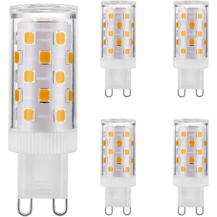 Ampoule Pour Lustre Et Lampe Décorative Ampoule LED G9 Auting 4W (400lm) - Blanc Chaud 2700K, Dimmable - Remplace Halogène 40W - Culot Céramique, 220-240V Ampoule économie énergie