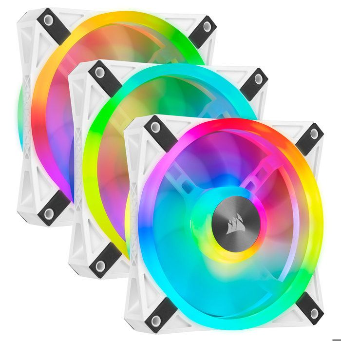 Kit de ventilateur - CORSAIR - QL120 RGB - 120mm - Triple Pack - Contrôle PWM - RGB LED x34