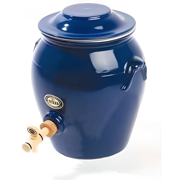 Vinaigrier bleu en grès 4 L - Cdiscount Maison