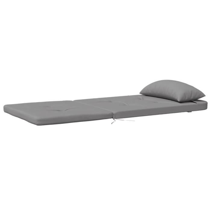 Lot De 2 Coussins De Chaise Adirondack Gris - Tissu Ox Imperméable, Rembourrage Fibre De Mousse