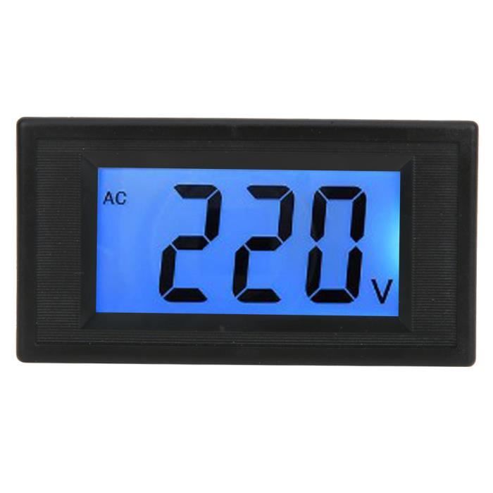 Voltmètre Numérique DC 0-30V - Affichage LED Bleu 0.56'' - Pour Voiture, Moto Ou DIY Électrique