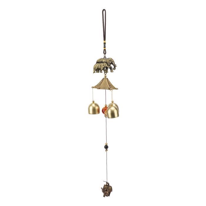 Carillon à Vent MIVIDE 6 Tubes Métal - Noir - Décoration Jardin Extérieur - Son Naturel Apaisant