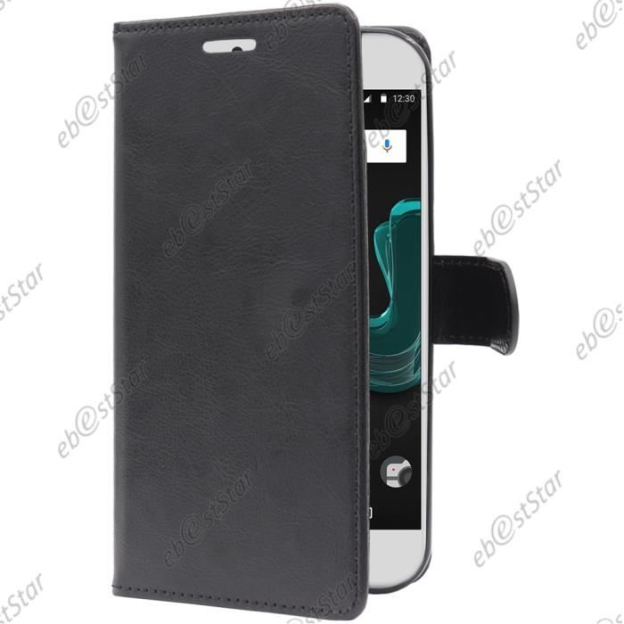 EbestStar ® Etui Portefeuille Protection pour Wiko Wim, Couleur Noir