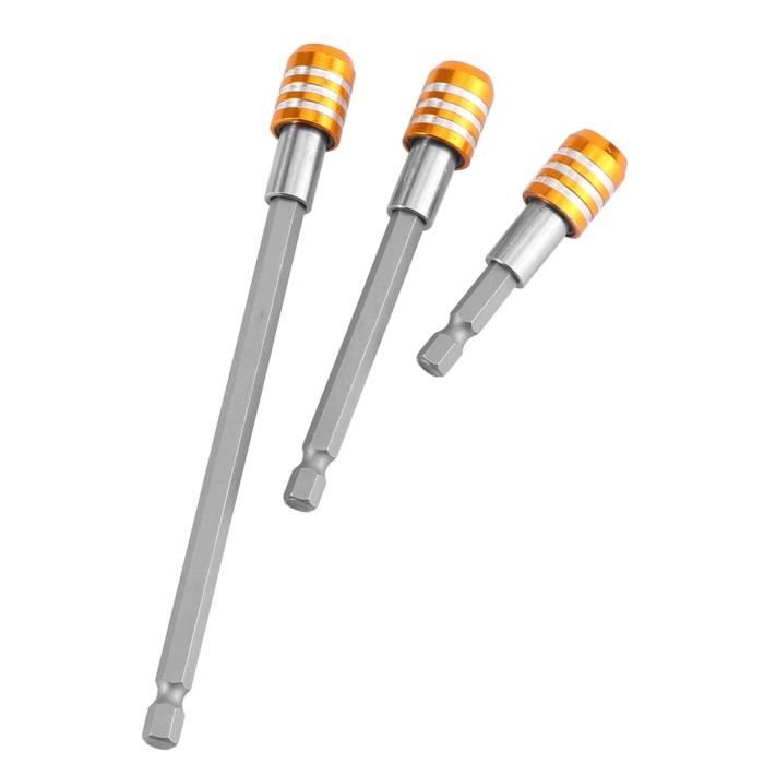 Embout Tournevis Hexagonal H3.0 (3mm) - Tige 1/4, Longueur 200 Mm, Magnétique - Pour Vissage Bois, Métal, Meubles