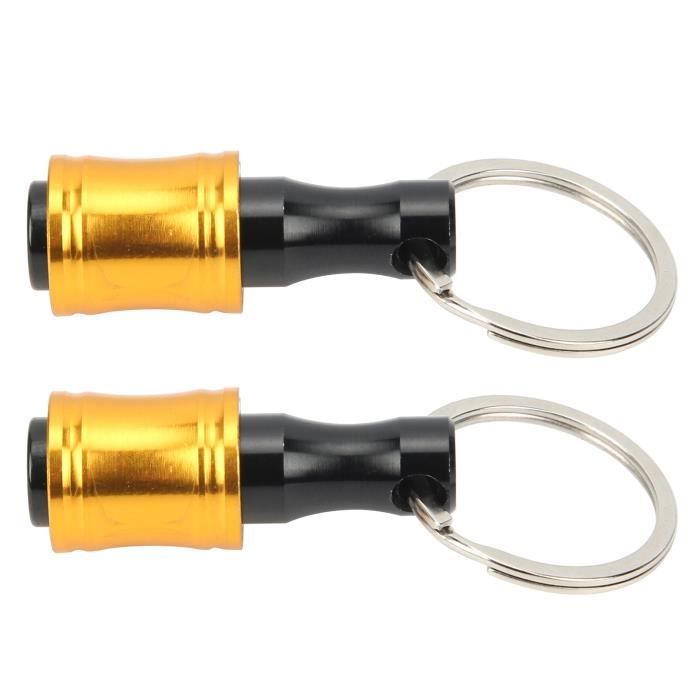 5 Porte-embouts Tournevis Porte-clés 1/4" - En Alliage Aluminium, Compact - Pour Bricoleurs Et Artisans