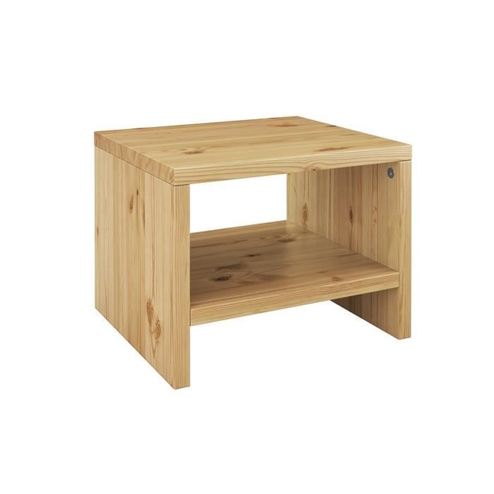 table de chevet - erst-holz - 90.20-k5 - pin massif - design contemporain - 1 tiroir