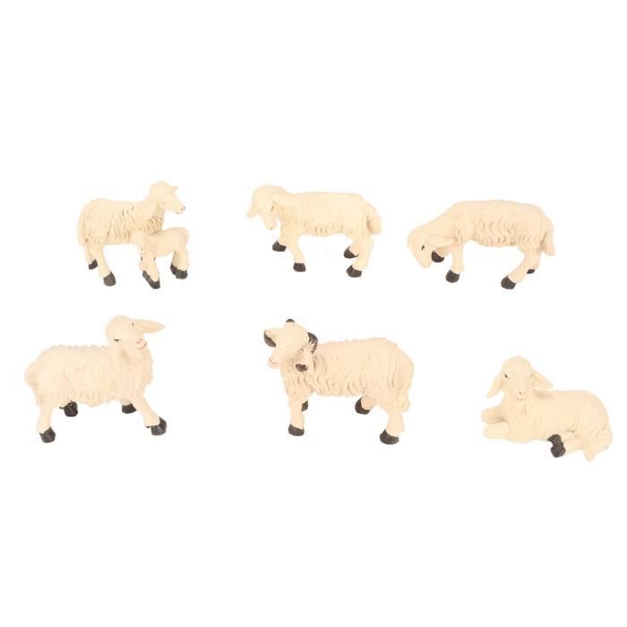 Figurine De Mouton Décorative – Style Rustique Compact – Idée Cadeau Animalier – Neuf Sous Emballage