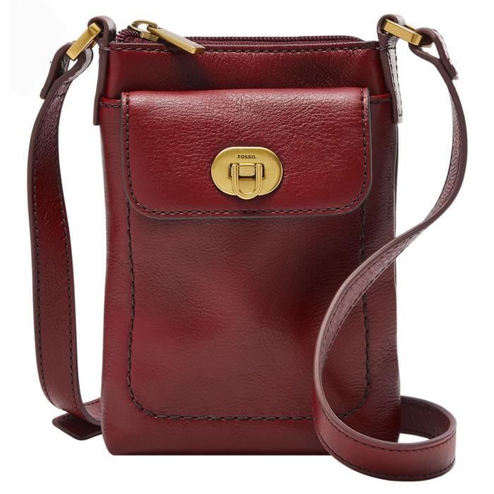 FOSSIL Harper Phone Bag Red Velvet 197052 sac t l phone